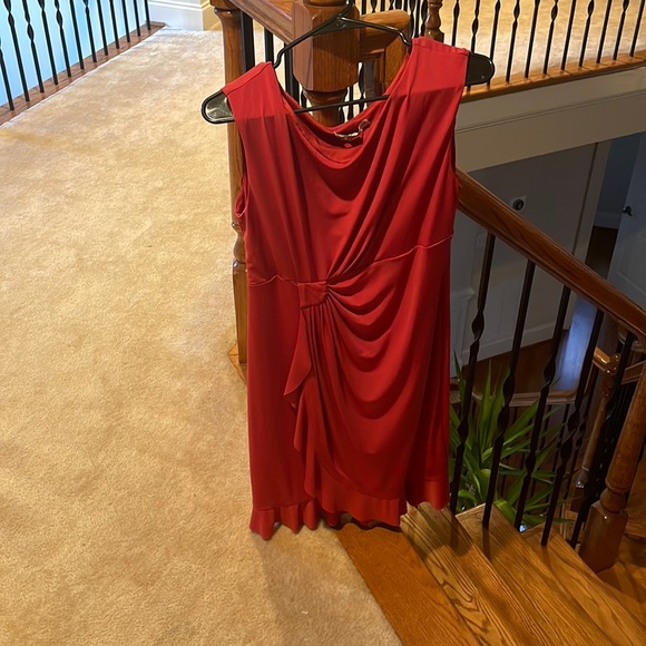 Orange-red dress - Picture 1 of 4